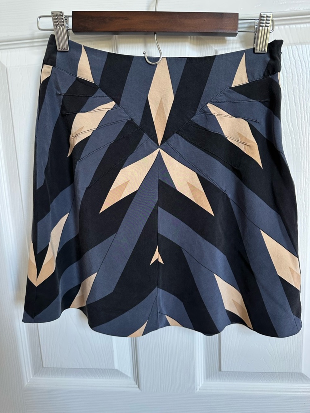 Marc by Marc Jacobs Black, Navy & Cream Geometric Circle Skirt